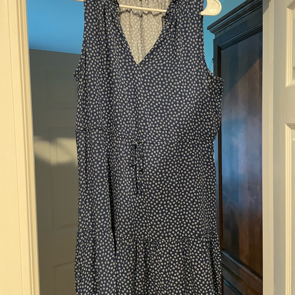 GAP Blue Floral Midi Dress